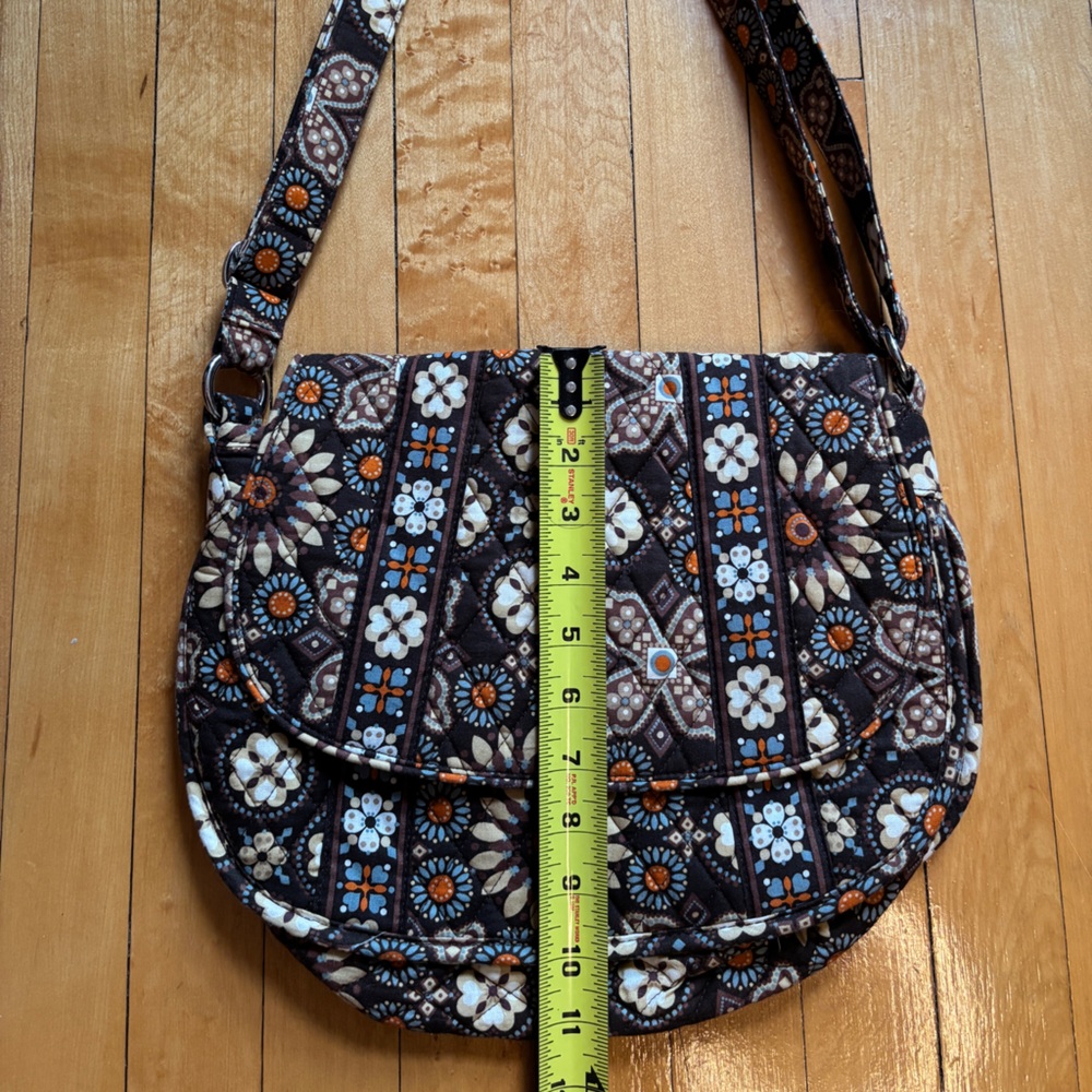 EUC Vera Bradley Canyon Print Purse | Brown Adjustable Crossbody Shoulder Bag - Picture 12 of 16